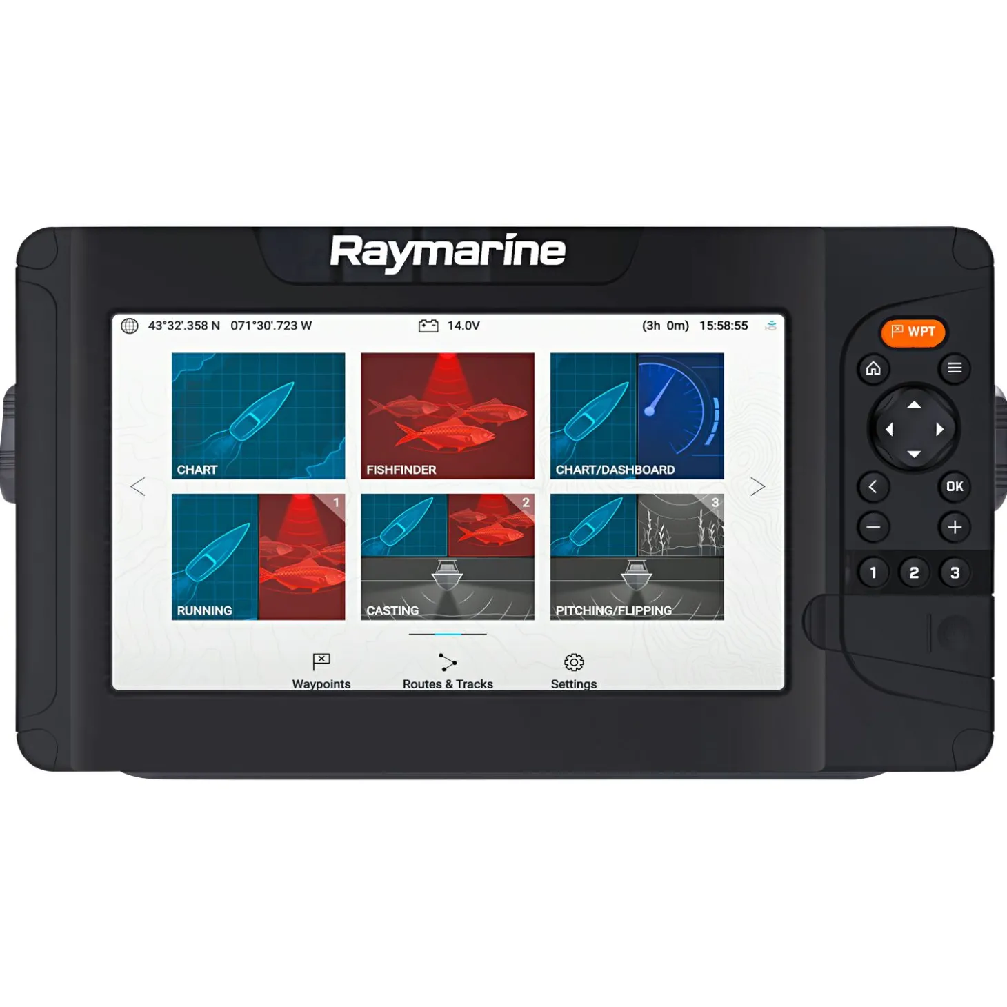 Raymarine Fischfinder Element 9 HV (HV-100 Geber, keine Karte)
