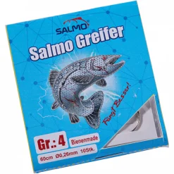 Salmo Greifer Vorfachhaken Bienenmade (60 cm)