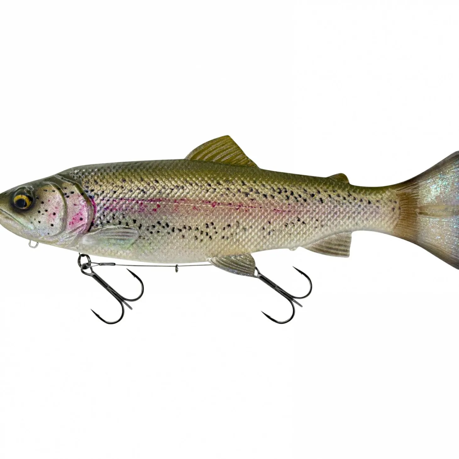 Savage Gear 3D Line Thru Pulsetail Trout (Clear Rainbow Trout)