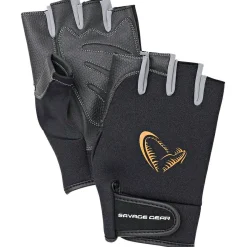 Savage Gear Neoprene Half Finger Gloves (Black)