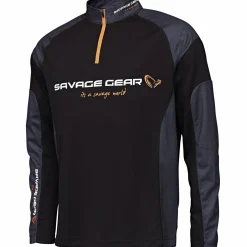 Savage Gear Tournament Gear Shirt 1/2 Zip (Black Ink)