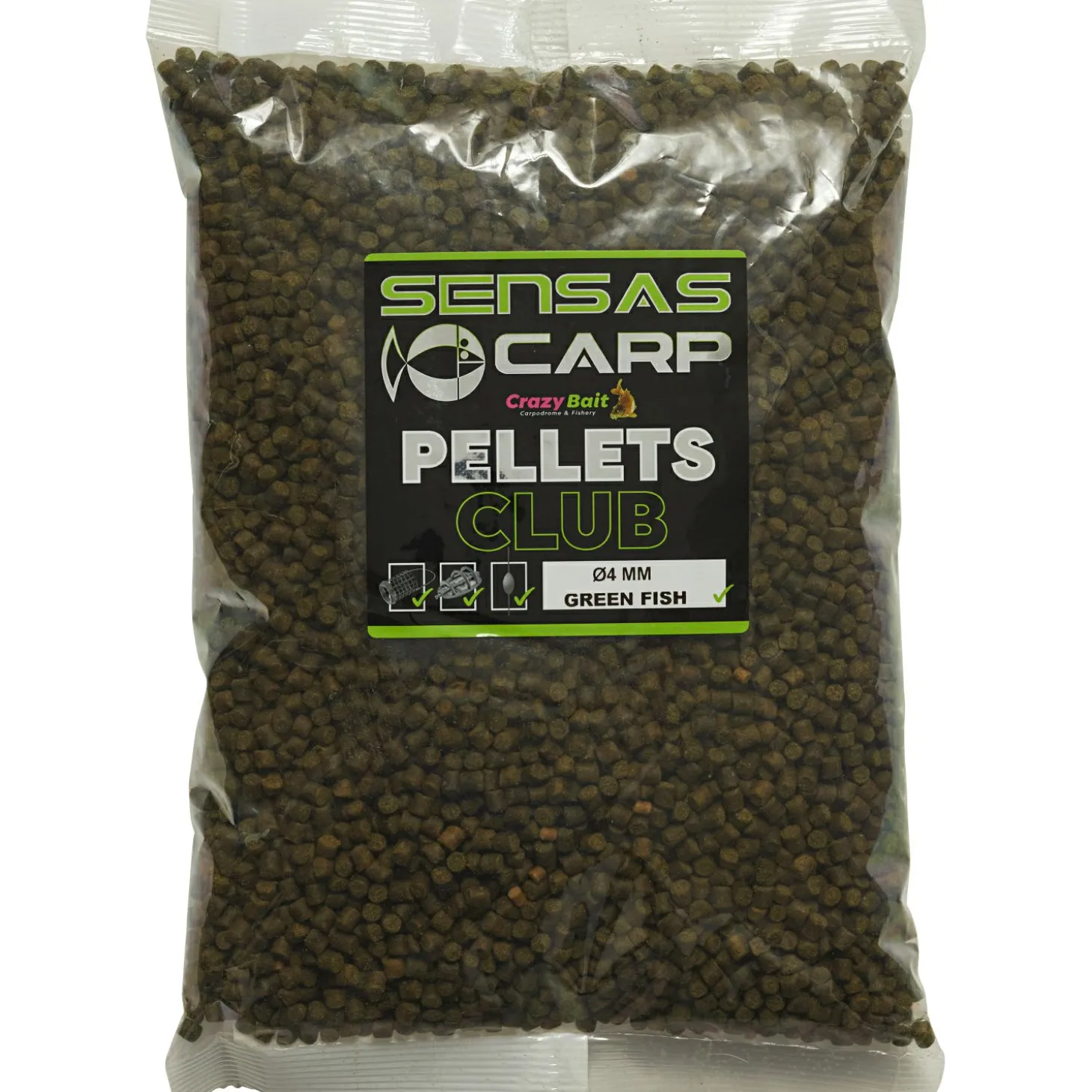 Sensas Pellets Club Grün Fisch