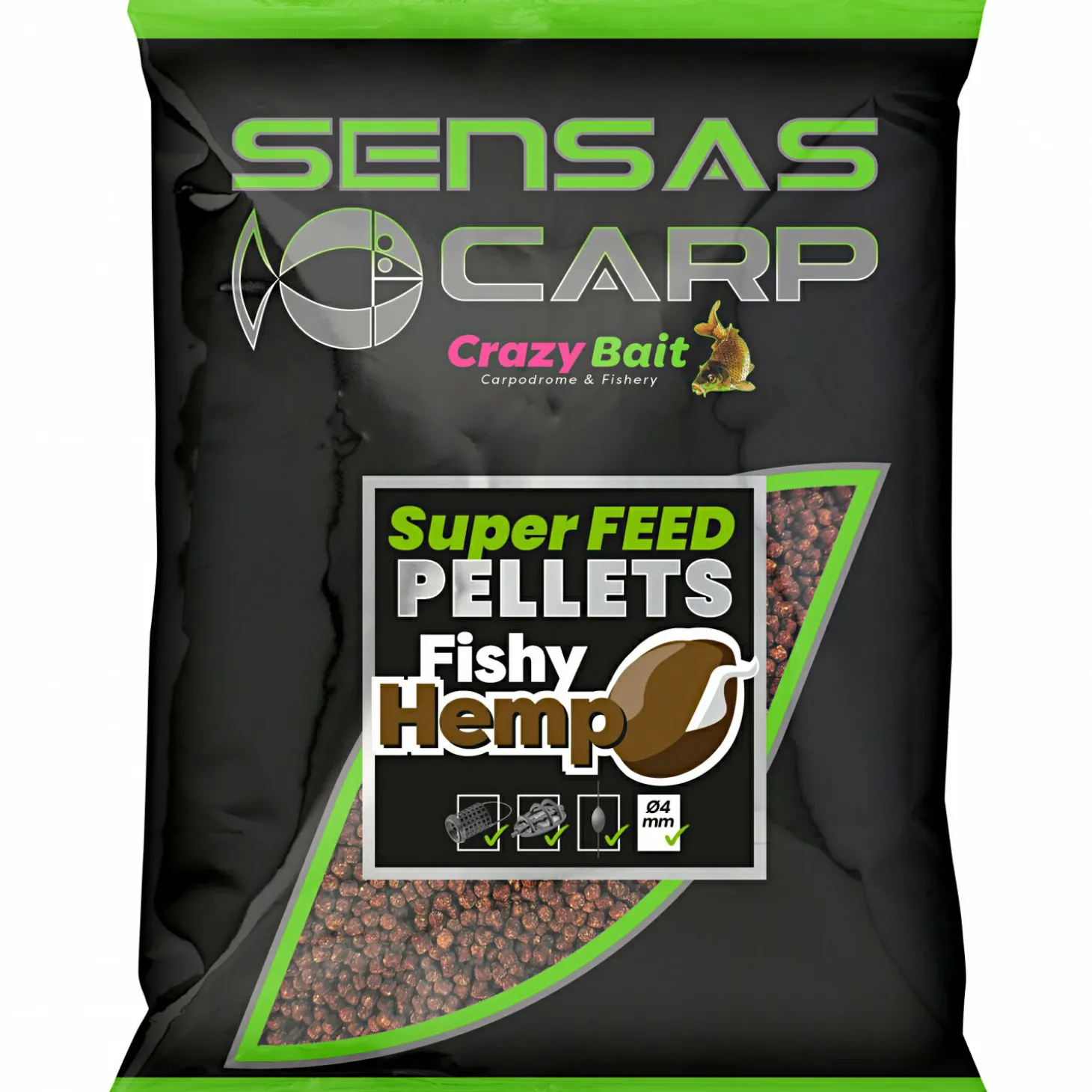 Sensas Super Feed Pellets (Fishy Hemp)