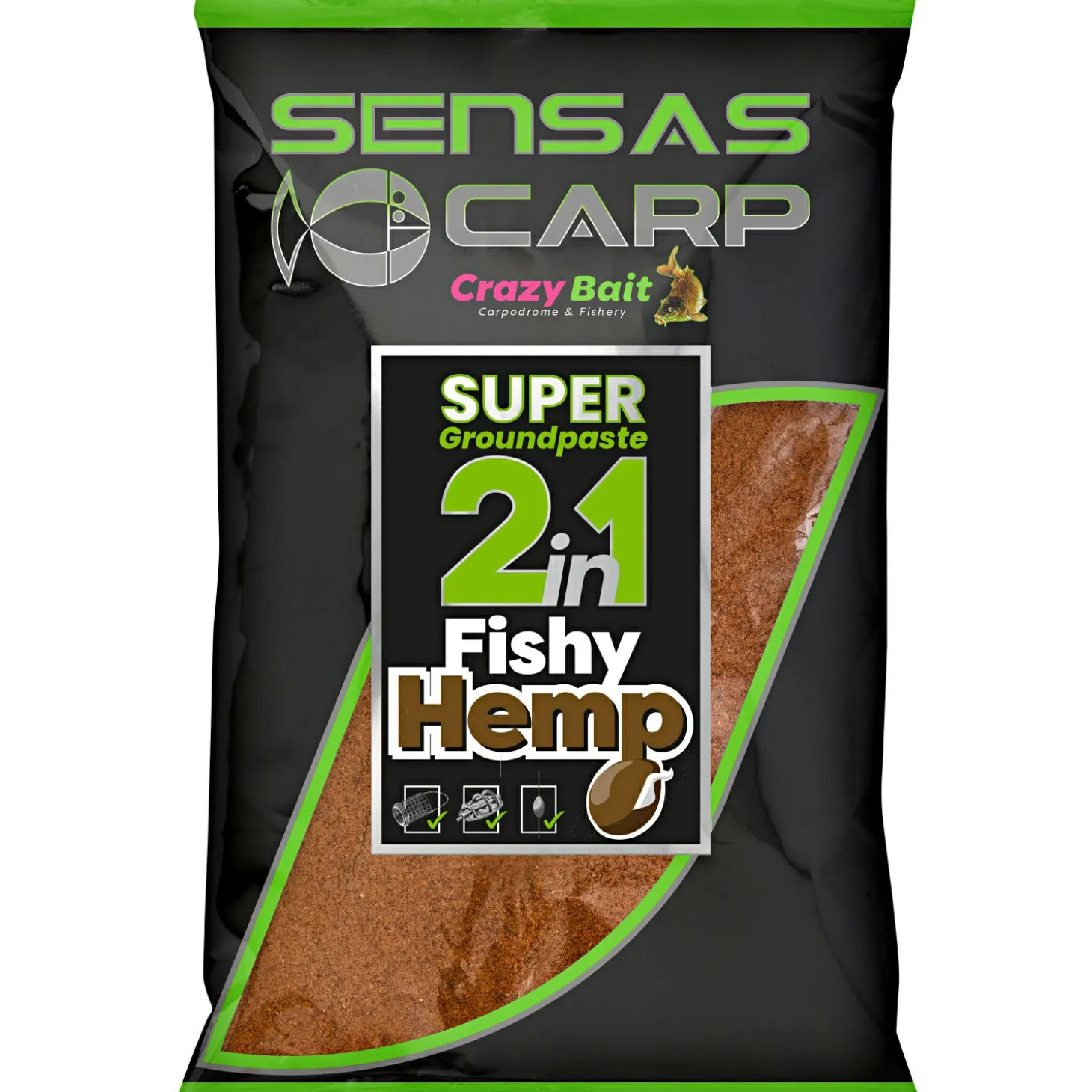 Sensas Super Köderpaste 2 in 1 (Fishy Hemp)