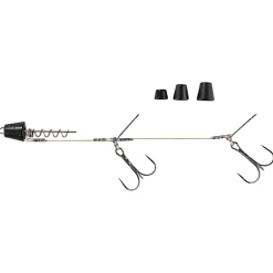 Shirasu Kunstköder Screw in Hechtsystem (mit Wechselgewichten, schwarz)