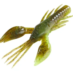 Shirasu Softlure Scary Crab (Green Pumpkin Chartreuse)