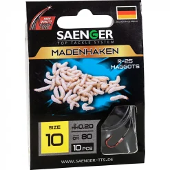 Sänger Zielfisch-Haken, gebunden (Madenhaken R-25)