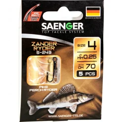Sänger Zielfisch-Haken, gebunden (Zander Ryder S-249)