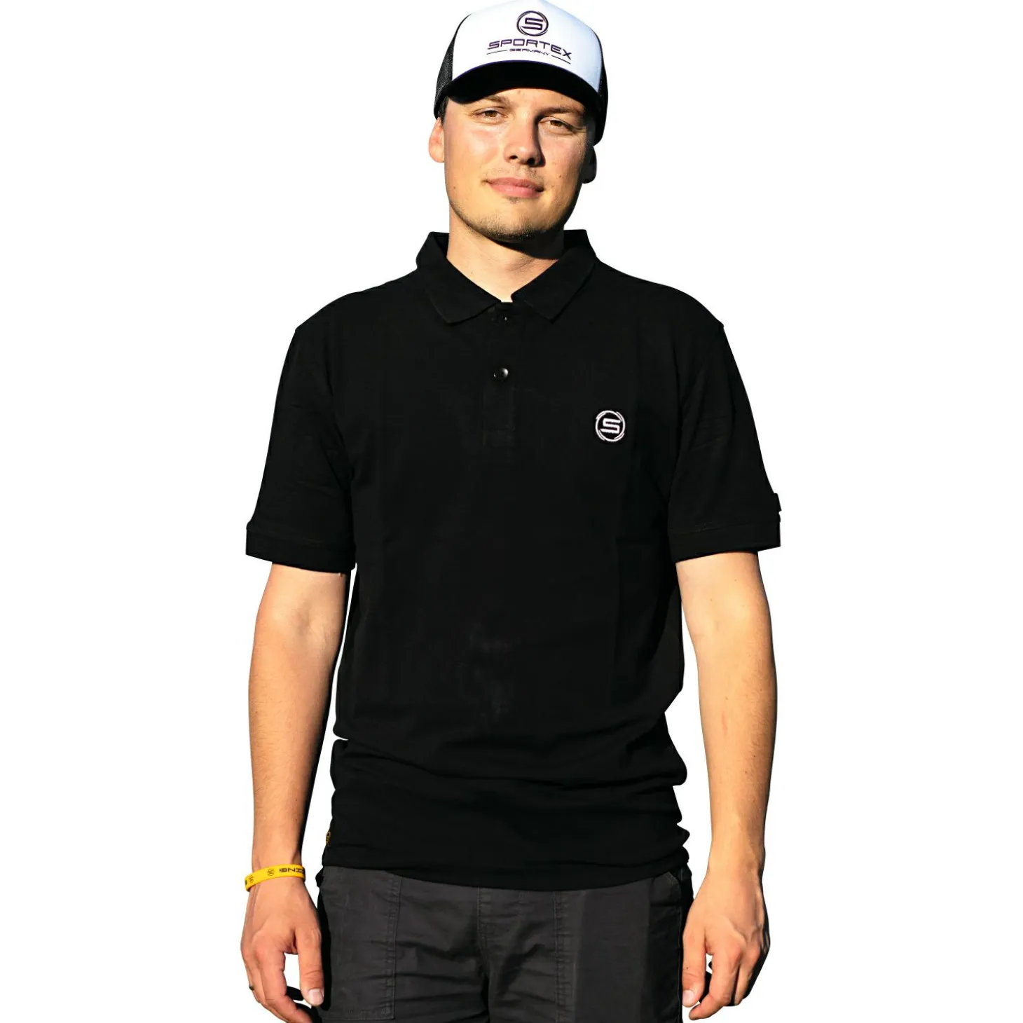 Sportex Classic Polo Shirt Herren (Black)
