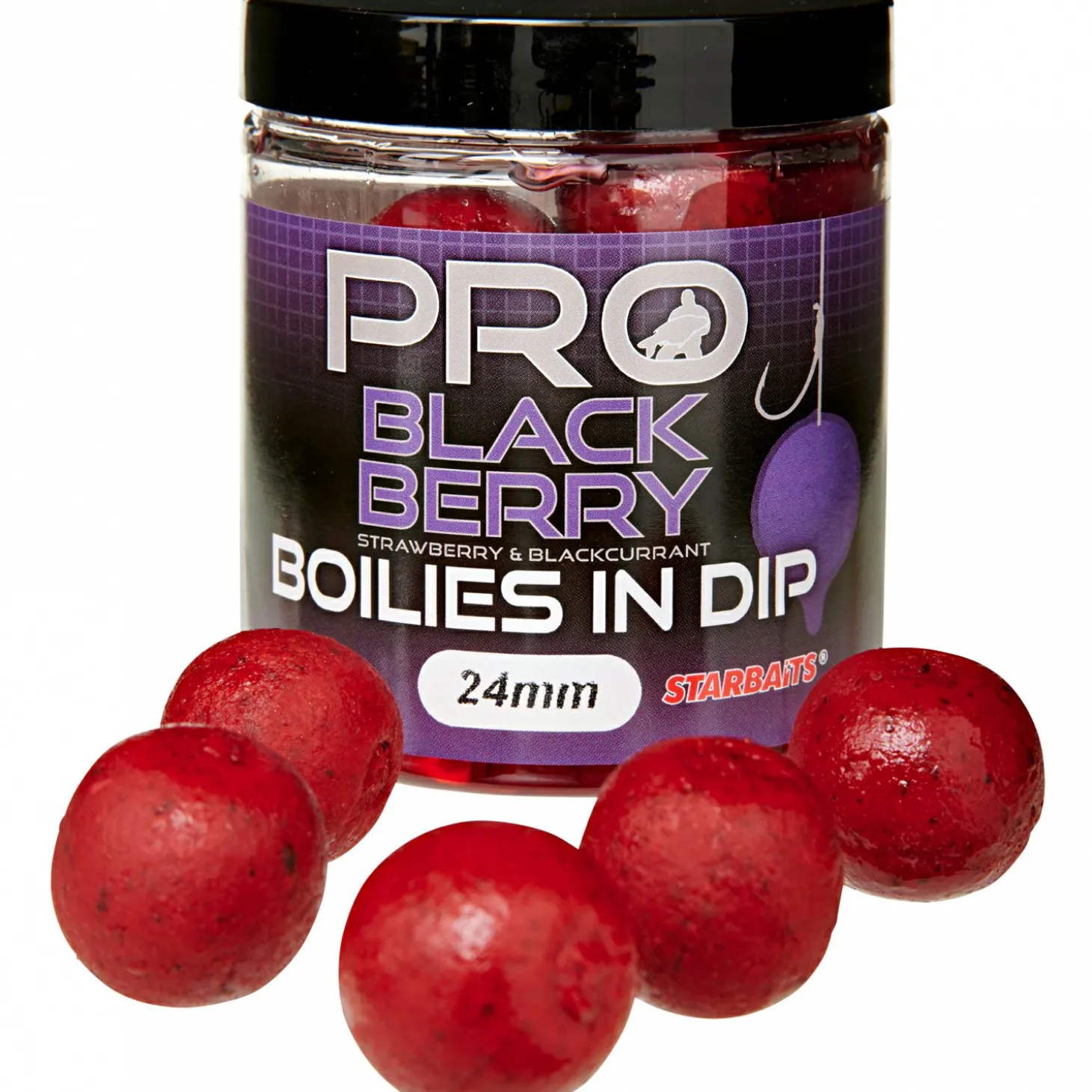 Starbaits Pro Boilies in Dip (Black Berry)