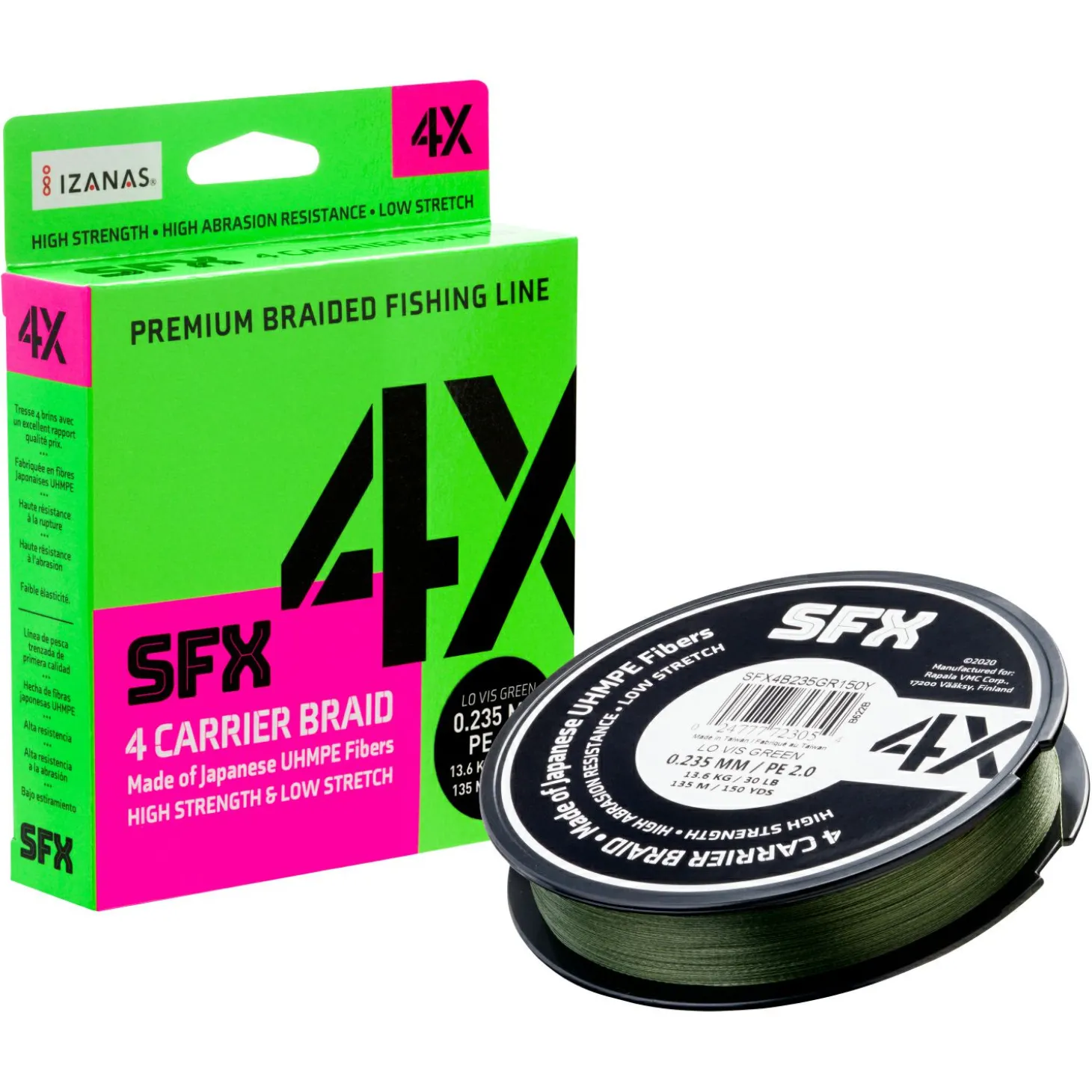 Sufix X4 Braid (green, 200 - 300 m)