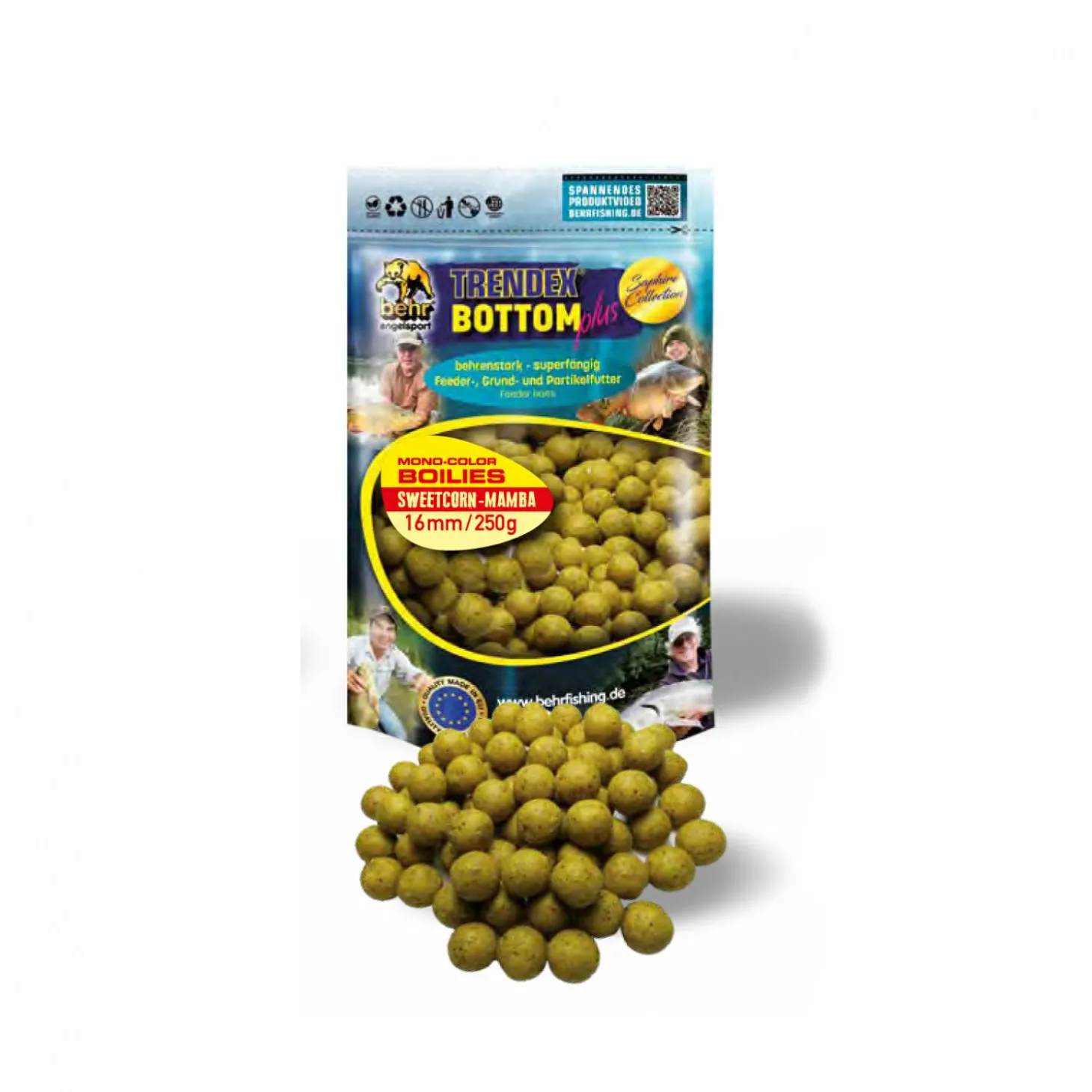 Trendex Mono-Colour Boilies (Sweetcorn-Mamba)