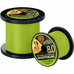 WFT Angelschnüre KG 8.0 8-Carrier Super Braid (150 m, chartreuse)