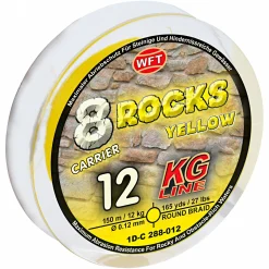 WFT Angelschnur 8 Rocks KG / 8-Carrier Super Braid (gelb)