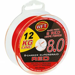 WFT Angelschnur KG 8.0 8-Carrier Super Braid (rot, 600 m)