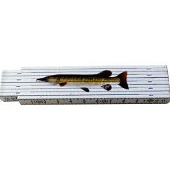 Zollstock mit Fischmotiv